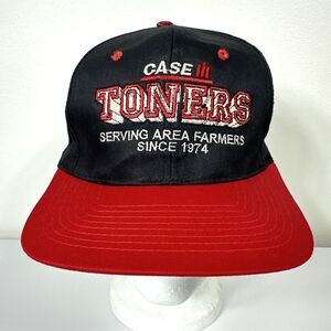 Case IH Toners Hat Cap Snapback Black Red Cobra Caps